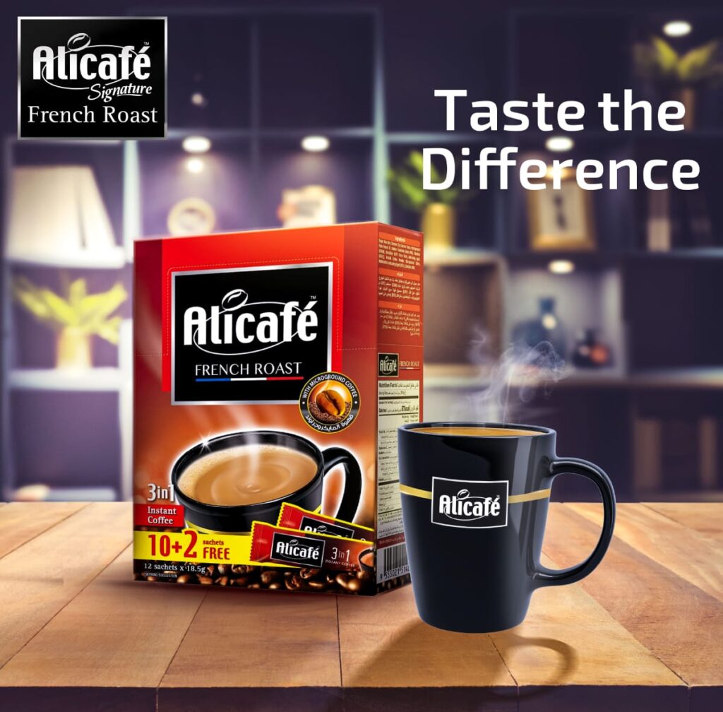 Alicafe 3-in-1 French Roast Instant Coffee 222g (12 Sachets, 18.5g Each) - Rich Flavor, Convenient Preparation| Imported | In best & original quality
