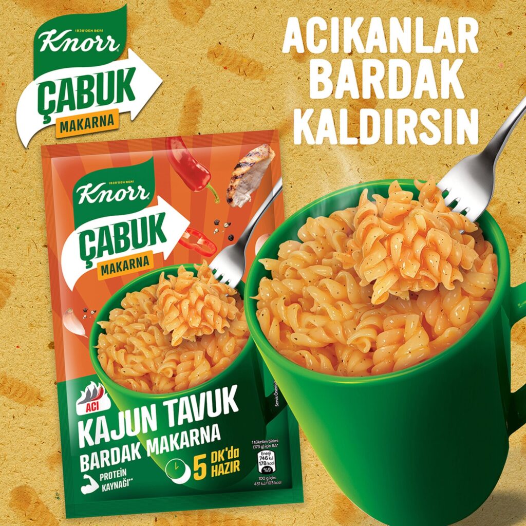 Knorr Çabuk Kajun Tavuk Bardak Makarna pasta | 48 G | Imported |In best and original quality