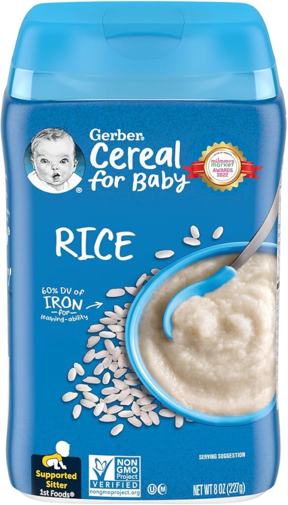 GERBER Cereal Stage 1 - Rice, Baby Food, Cereals, Starter Stage, 227 g, Imported , In best and original Quality